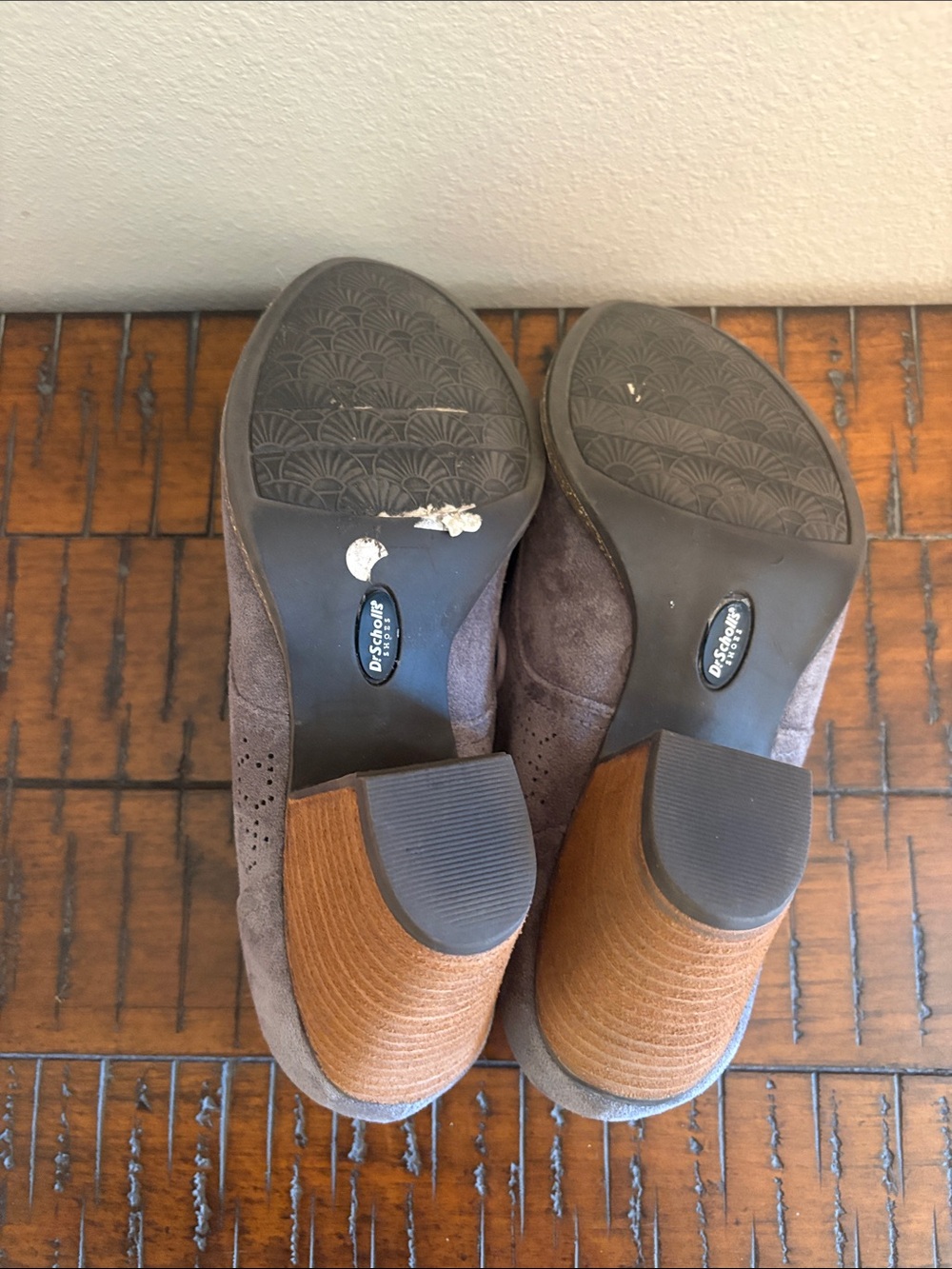 Dr. Scholl's Grey Oxford Heels Size 9.5 - Picture 7 of 7